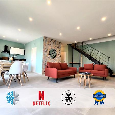 Ferienwohnung Colormix 3 Etoiles - 95M2 Plein Centre - Ensoleille Climatise Mèze Exterior foto